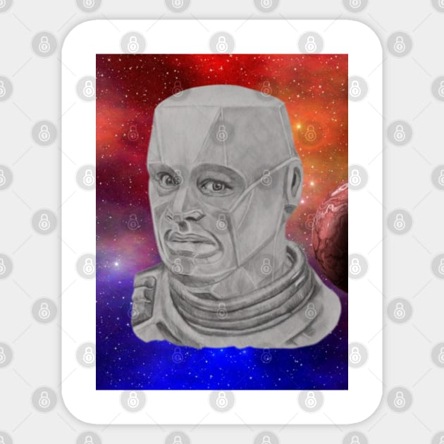 Kryten Red Dwarf Sticker by kazboart